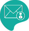 Icône de contact par e-mail